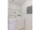 Laundry room with white washer and dryer at 50 Biscayne Dr # 2106, Atlanta, GA 30309