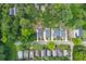 An aerial view of a neighborhood with tree-lined streets and well-manicured lawns on a sunny day at 940 Longley Nw Ave, Atlanta, GA 30318