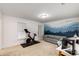 Versatile bonus room with mountain mural, offering space for fitness, relaxation, or recreation at 980 Faith Se Ave, Atlanta, GA 30316
