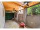 Outdoor patio with ceiling fans and privacy wall at 980 Faith Se Ave, Atlanta, GA 30316