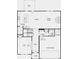 First floor layout featuring the kitchen, dining room, great room, flex room, and a 2-car garage at 1734 Fawlocke Run, Loganville, GA 30052