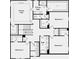 Second floor layout featuring the primary suite, three bedrooms, two bathrooms, and a laundry room at 1734 Fawlocke Run, Loganville, GA 30052