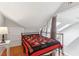 Modern bedroom featuring skylights, a colorful quilt, and natural light at 205 3Rd Street Northeast Ne St # 4, Atlanta, GA 30308