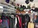Organized closet with ample storage, clothing racks, and shelves for accessories at 3505 Saddle Creek Ln, Ellenwood, GA 30294