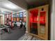 Finished basement featuring an exercise area with weights, equipment, and sauna for health and wellness at 3589 Tamerton Trce, Buford, GA 30519