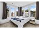Bright bedroom with large windows and neutral decor at 395 Pratt Drive Se # No 802, Atlanta, GA 30315