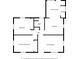 Floor plan with 2 bedrooms, bathroom, dining area, kitchen, laundry and living room at 4614 Ridge Dr, Pine Lake, GA 30072