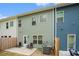 Townhome backyard patio area for outdoor lounging at 2140 Ravencliff Dr, Austell, GA 30168