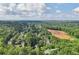 Beautiful aerial view of the community with a lush tree canopy and visible amenities at 1097 Soaring Way, Marietta, GA 30062