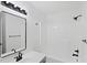 Modern bathroom featuring double sinks, black hardware, and bright lighting at 1097 Soaring Way, Marietta, GA 30062