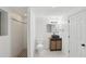 Stylish basement bathroom features sleek fixtures, tiled shower, and a modern vanity with plenty of storage at 1097 Soaring Way, Marietta, GA 30062