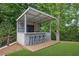 Outdoor bar area with a grill, seating, and TV at 3330 Riverwalk Way, Cumming, GA 30040