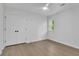 Cozy bedroom includes a ceiling fan, and a double door closet at 4999 Willow Creek Dr, Woodstock, GA 30188