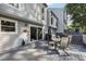 Multi-level deck offers outdoor living and dining spaces, with views of the landscaped yard at 1027 Riverbend Club Se Dr, Atlanta, GA 30339