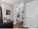 Bathroom and closet area featuring updated finishes and neutral colors at 290 Dania Dr, Alpharetta, GA 30009