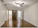 Bedroom with hardwood floors, barn door and ample natural light at 3323 Lancing Ct, Duluth, GA 30096
