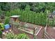 Backyard garden area with raised garden beds offers a tranquil space for outdoor activities at 3323 Lancing Ct, Duluth, GA 30096