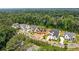 An aerial view of the new construction homes, showcasing upscale living within a tree-lined community at 225 River Valley Ct, Atlanta, GA 30328