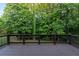 Wooden deck overlooking lush greenery and privacy at 8805 Marion Dr, Duluth, GA 30097