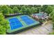 Aerial view of community tennis courts and pool area at 5989 Turfway Park Ct, Sugar Hill, GA 30518