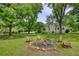 Relaxing backyard with firepit and Adirondack chairs at 123 Nelson Street, Newborn, GA 30056