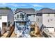 Back of the house showing garage entry with attached deck at 5293 Hearthstone St, Stone Mountain, GA 30083
