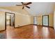 Spacious living room with vaulted ceilings, hardwood floors, and plenty of natural light at 626 Cheatham Sw Dr, Marietta, GA 30064