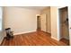 Bright bedroom with hardwood floors, a window, and a rocking chair at 1332 Euclid Ave # C, Atlanta, GA 30307