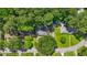 Aerial view of a home nestled among lush trees and a well-kept lawn at 3337 Toney Dr, Decatur, GA 30032
