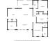Detailed floor plan featuring kitchen, living room, office, bedrooms and screened porch at 3337 Toney Dr, Decatur, GA 30032