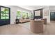 Bright living room featuring a modern fireplace, comfortable seating, and natural light at 3337 Toney Dr, Decatur, GA 30032