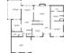 First floor floorplan showing a kitchen, living room, garage, and primary bedroom at 781 Templeton Dr, Loganville, GA 30052