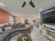 Bright, open-concept living area showcasing the seamless flow from the living room to kitchen at 377 Wyndham Way, Atlanta, GA 30315