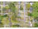 An aerial view shows the property and neighborhood at 53 Springside Se Dr, Atlanta, GA 30354