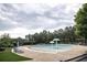 View of the community pool with mushroom water features and sun loungers at 610 Sunflower Dr, Canton, GA 30114