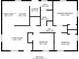 This is the floorplan of the home with dimensions at 881 Mercury Nw Dr, Atlanta, GA 30331