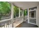 Relaxing screened porch with views of lush greenery, offering a serene outdoor space at 1445 Monroe Ne Dr # C13, Atlanta, GA 30324