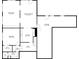 Basement floorplan with Gathering room, recreation room, bedroom, wet bar, bath, WIC, and storage at 3390 River Ferry Dr, Alpharetta, GA 30022