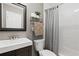 Bathroom with modern fixtures and a shower-tub combination at 4527 Village Springs Run, Dunwoody, GA 30338