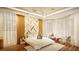 Serene bedroom with accent wall, soft natural light, and modern decor at 110 Serenity Pl, Fayetteville, GA 30214