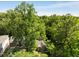 Aerial view of a home nestled among lush green trees with a partial view of neighboring houses at 1367 Ormewood Se Ave, Atlanta, GA 30316