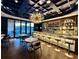 Upscale bar area with modern lighting, a fully stocked back bar and ample seating for a luxurious experience at 370 2Nd St, Fayetteville, GA 30214