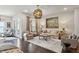 Elegant living room showcases hardwood floors, modern decor, and a neutral color palette at 4355 Parkside Pl, Sandy Springs, GA 30342