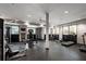 A well-lit gym provides ample space and equipment for a comprehensive workout at 870 Mayson Turner Rd Nw # 1111, Atlanta, GA 30314