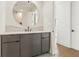 Modern bathroom with stylish vanity, sleek fixture, and contemporary design at 245 Roycroft Ln, Fayetteville, GA 30214