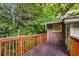 Wooden deck provides outdoor living space and complements the brick and siding exterior of the house at 511 Oakview Rd, Decatur, GA 30030