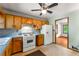 Functional kitchen featuring wood cabinets, a modern gas range, and ample counter space for meal preparation at 511 Oakview Rd, Decatur, GA 30030