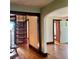 A spiral staircase provides access to other floors in this home with an open concept design at 1238 Trenton St, Atlanta, GA 30316