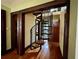 Spiral staircase constructed of metal and wood is the perfect home design element at 1238 Trenton St, Atlanta, GA 30316