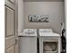 Dedicated laundry room featuring a washer, dryer, and neutral wall art at 3715 Horizon Ct, Cumming, GA 30041